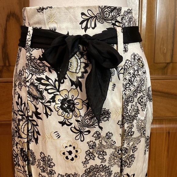 3.1 phillip lim - white/black/gold - paper bag waist puffed pleated skirt - 8 - Picture 2 of 14